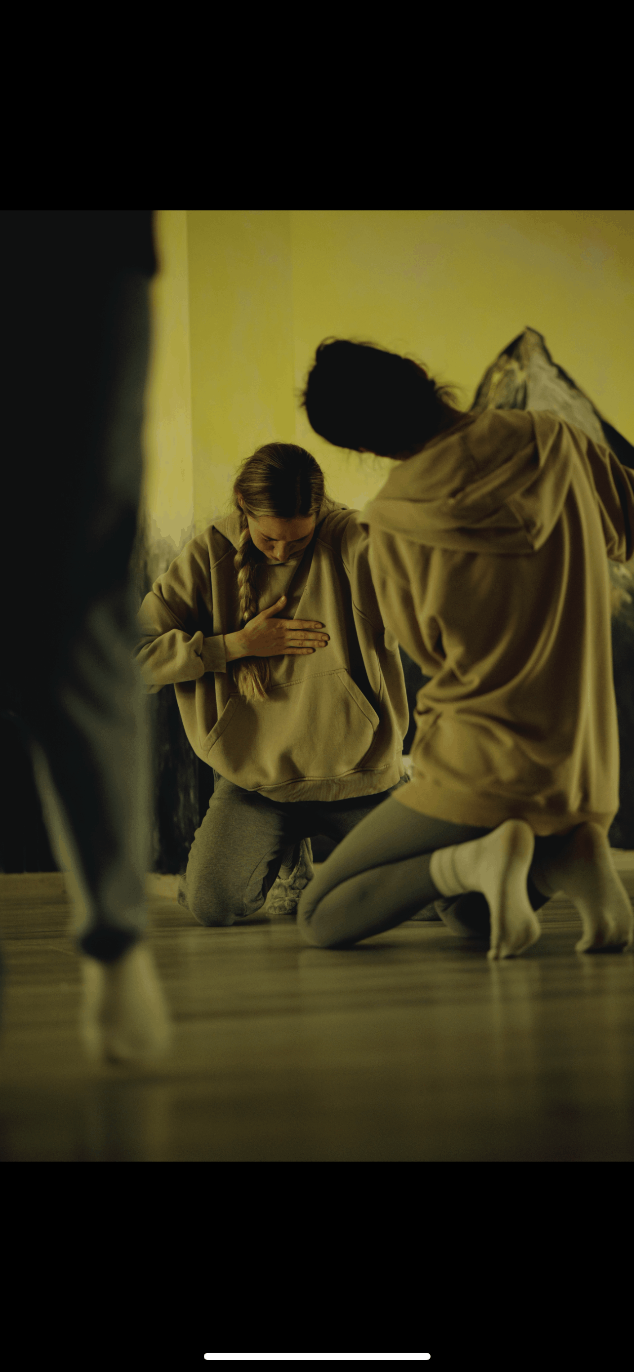 people sitting on a floore acting